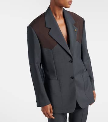 Medusa wool and mohair blazer | Versace