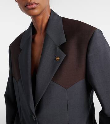 Medusa wool and mohair blazer | Versace