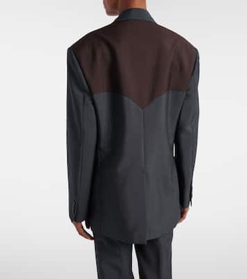 Medusa wool and mohair blazer | Versace