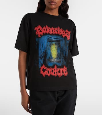 Printed cotton T-shirt | Balenciaga