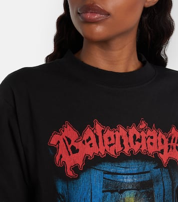 Printed cotton T-shirt | Balenciaga
