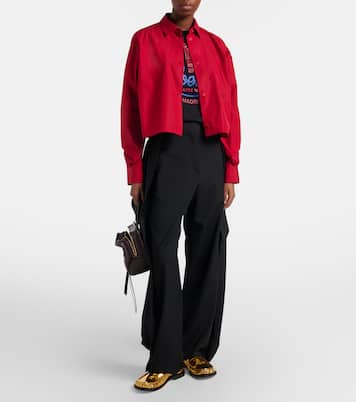 Draped wool wide-leg pants | Loewe