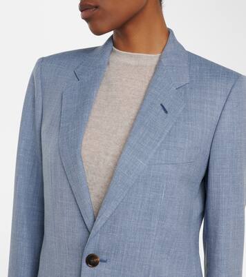 Guia wool, silk, and linen jacket | Loro Piana