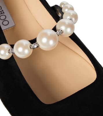 Ade embellished suede ballet flats | Jimmy Choo