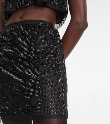 Mini-jupe à cristaux | Prada