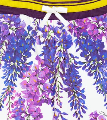 Pantaloni sportivi in cotone con stampa | Dolce&Gabbana Kids