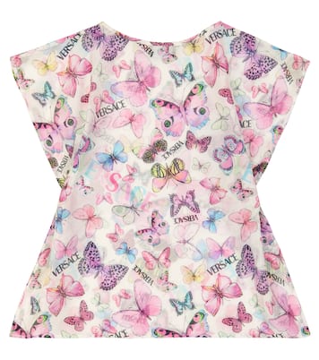 Kleid aus Baumwolle und Seide | Versace Kids