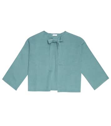 Cropped-Cardigan aus Baumwolle | Il Gufo
