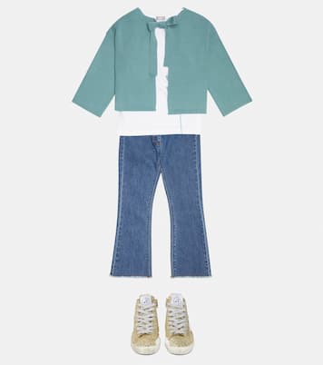 Cropped-Cardigan aus Baumwolle | Il Gufo