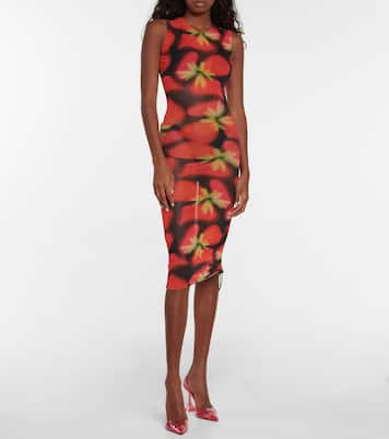 Heatwave printed mesh minidress | Louisa Ballou