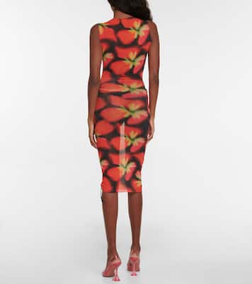 Heatwave printed mesh minidress | Louisa Ballou
