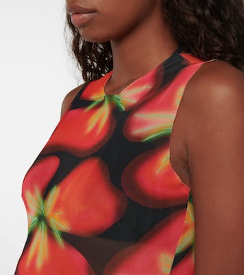 Heatwave printed mesh minidress | Louisa Ballou