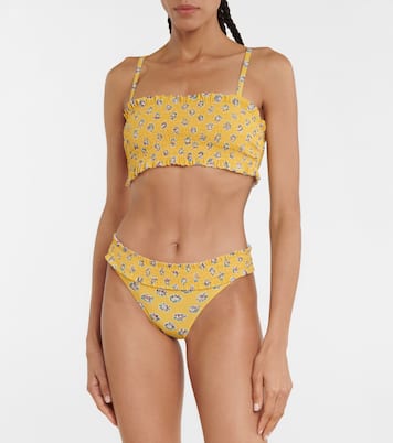 Costa floral low-rise bikini bottoms | Tory Burch