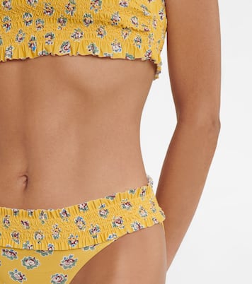 Costa floral low-rise bikini bottoms | Tory Burch