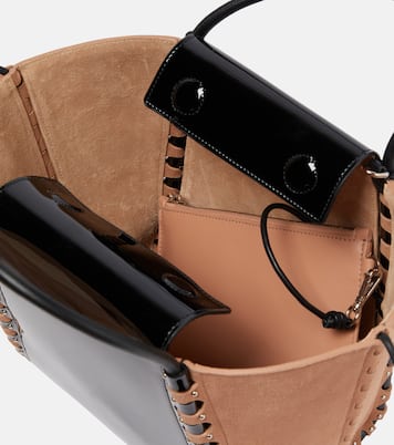 Borsa Hinge Medium in suede e pelle | Alaïa
