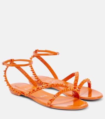 Sandali Mafaldina Spikes in vernice | Christian Louboutin
