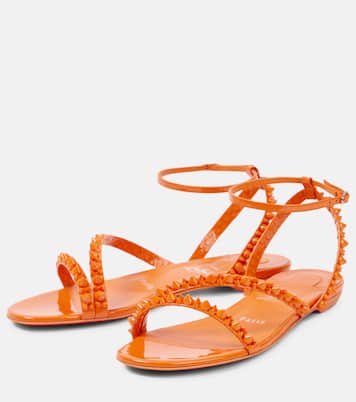 Sandali Mafaldina Spikes in vernice | Christian Louboutin