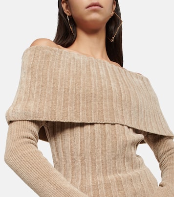 Top Duci in maglia con scollo bardot | Jacquemus
