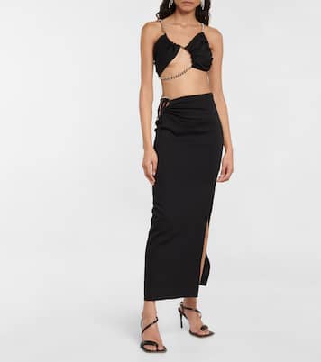 Embellished cutout maxi skirt | Christopher Esber