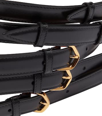 Cintura sottile multipla in pelle | Alaïa