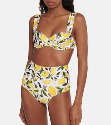 Top de bikini Amarilla estampado | Rebecca Vallance