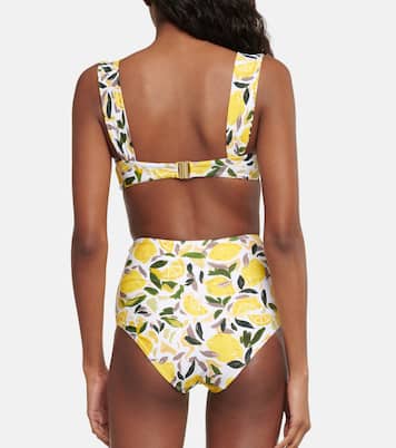 Top de bikini Amarilla estampado | Rebecca Vallance
