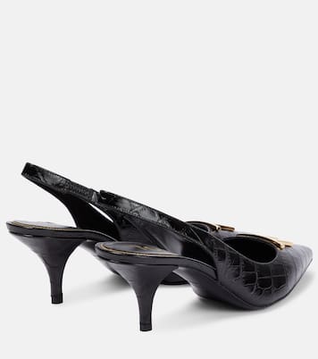 Pumps slingback TF in pelle stampata | Tom Ford