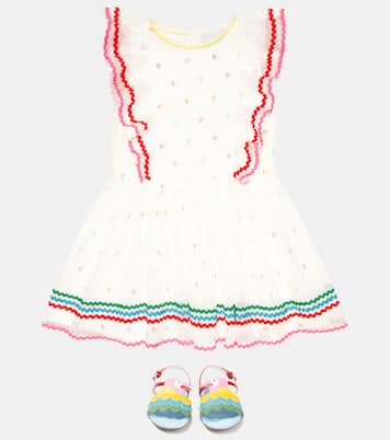 Vestido en jersey de algodón | Stella McCartney Kids