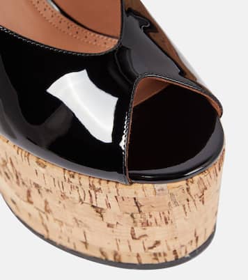 Sandali in vernice con zeppa | Alaïa