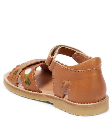 Sandali in pelle con ricamo | Petit Nord
