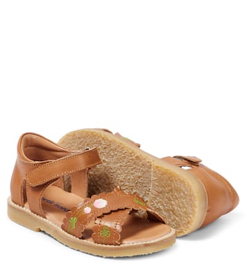 Sandali in pelle con ricamo | Petit Nord