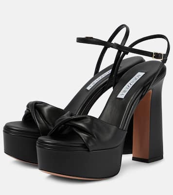 Twist Plateau 120 leather platform sandals | Aquazzura