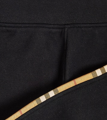 Burberry Check-trim cotton sweatpants | Burberry Kids