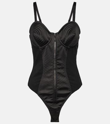 Satin-trimmed bodysuit | Jean Paul Gaultier