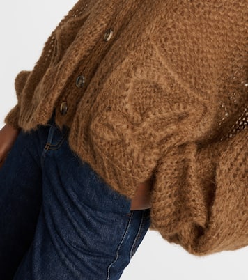 Anagram mohair-blend cardigan | Loewe