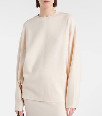 Pullover oversize in lana e cotone | Fforme