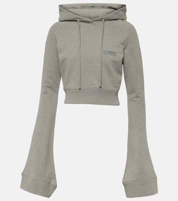 Felpa cropped in jersey di misto cotone | Vetements