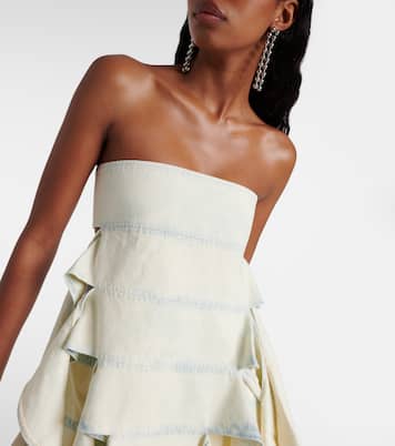 Bug off-shoulder denim top | Y/Project
