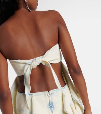 Bug off-shoulder denim top | Y/Project