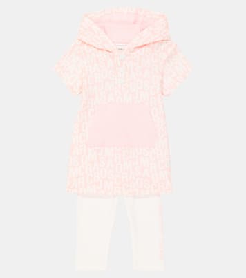 Baby logo cotton hoodie and leggings set | Marc Jacobs Kids