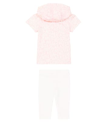Baby logo cotton hoodie and leggings set | Marc Jacobs Kids