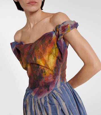 Sunday striped cotton corset dress | Vivienne Westwood
