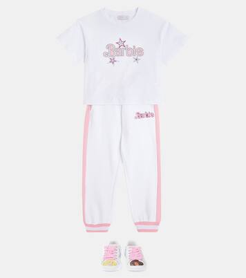 x Barbie® pantalones deportivos de algodón | Monnalisa