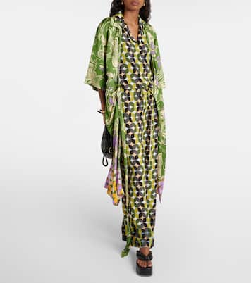 Camicia da bowling in crêpe con stampa | Dries Van Noten