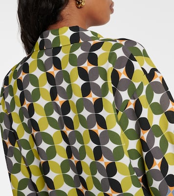 Camicia da bowling in crêpe con stampa | Dries Van Noten