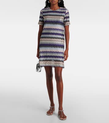 Abito corto in lamé a zig-zag | Missoni