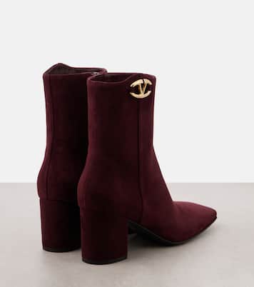 Ankle Boots VLogo The Bold Edition aus Veloursleder | Valentino Garavani