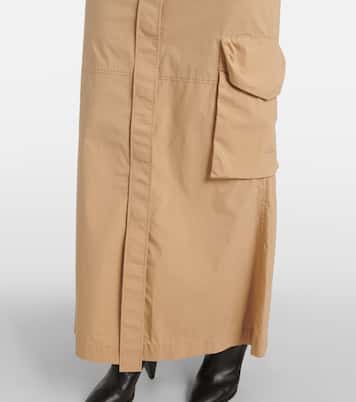 Poplin Power cotton-blend maxi skirt | Dorothee Schumacher