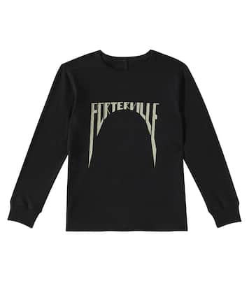 프린트 코튼 저지 티셔츠 | Rick Owens Kids