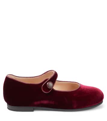 Ballerine Mary Jane in velluto | Il Gufo